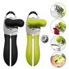 4 In1 Stainless Steel Manual Can Opener With Comfort Grips Sharp Cutting