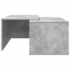 Coffee Table Set 2 Pieces Concrete Grey 90 x 48 x 40 cm Engineered Wood