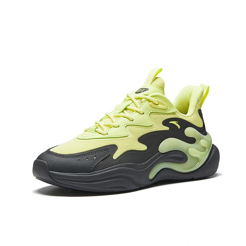 ANTA Retro Dad Shoes Fluorescent Yellow Black Men 112518841-4