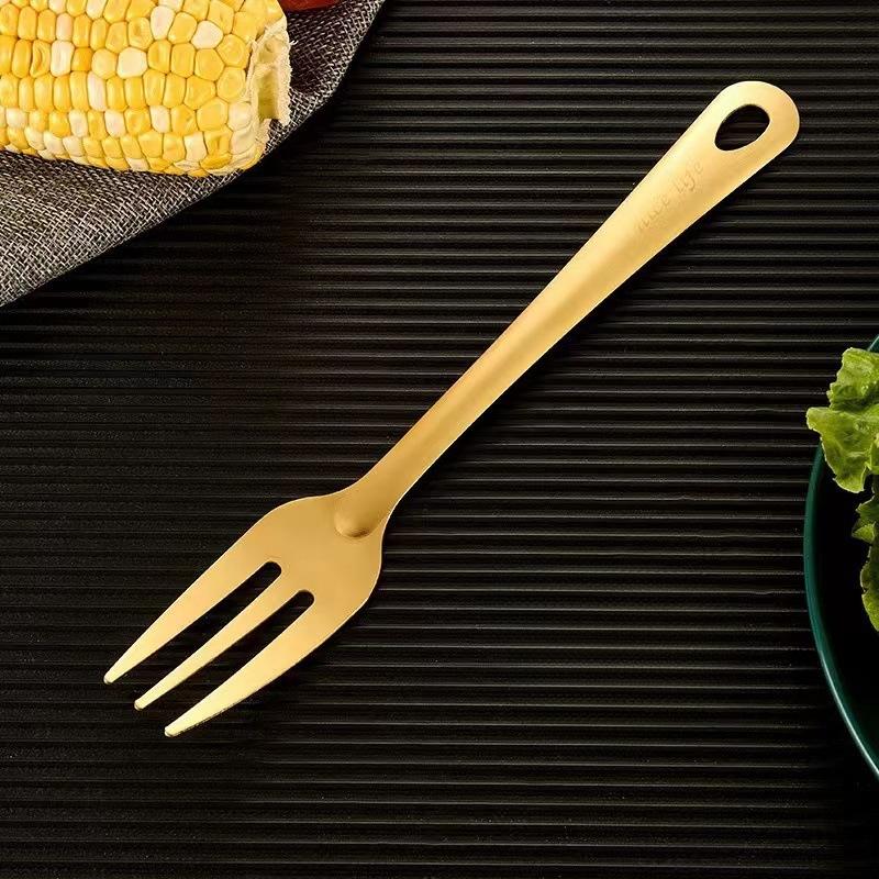 

Набор кухонной посуды из нержавеющей сталиЗолотая суповая ложкаДуршлагЛожка для хот-потаКухонная лопатка для приготовления пищи Meat fork