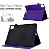 A3 For iPad Pro 11 (2024) Case Card Slots Leather Tablet Cover Block Pattern