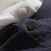 Japanese-Korean Linen Dress: Square Neck, Loose Fit, Shirt Collar, Spring/Summer Collection