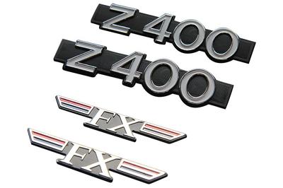 Sada emblémů na boční kryty Z400FX pro 1 vůz E1 [426] ~ Z400FX-EMBLEMSET Z400FX-EMBLEMSET