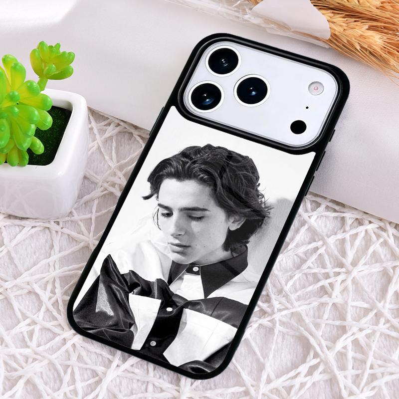 Timothee Chalamet Actor Shockproof Phone Case for iPhone 17 Air 16e 15 11 12 14 13 Pro Max Cover Coque