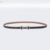 Narrow Belt Women's Fashionable Versatile Dress Belt Thin Decoration Retro Gold Buckle Summer Trousers