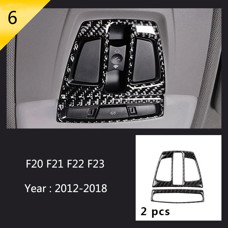 For BMW 1 2 Series F20 F21 F22 F23 Carbon fiber Car Control CD Panel Cover Trim Air conditioning Outlet Frame Decoration Sticker LNYCP1