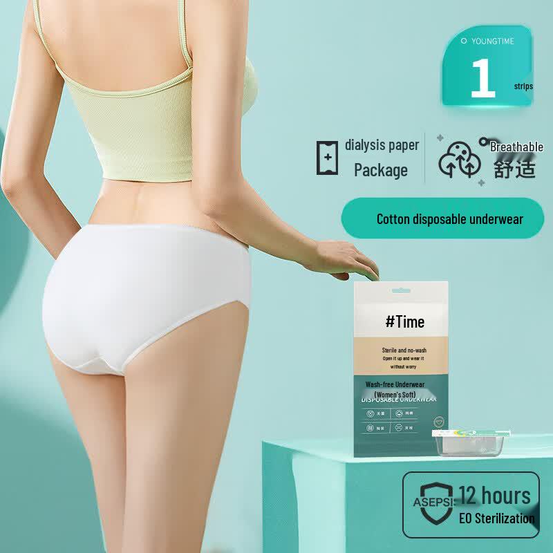 Women's Disposable Cotton Briefs