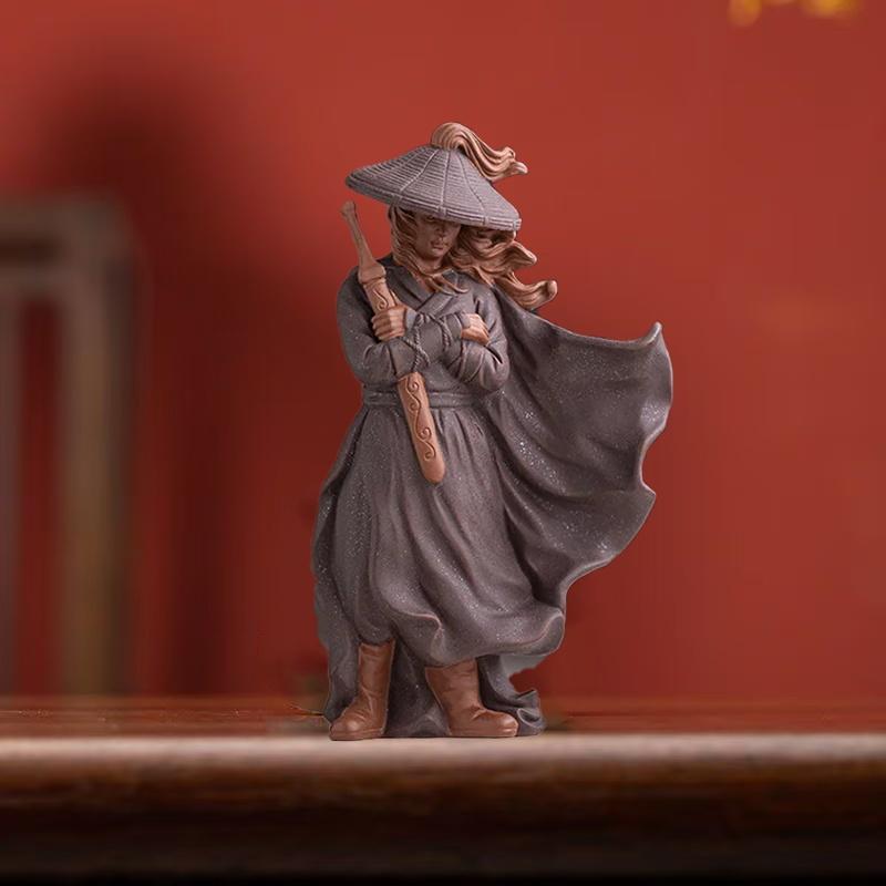

Ceramic dreamy Swordsman Character Decoration Statues Home Living Room Room OfficeTable decoration and accessories