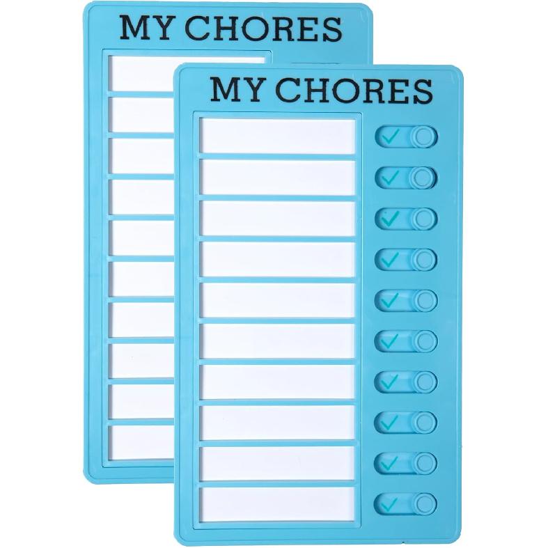 Dry Erase Chore Chart for Kids with Planner Stickers and Dry Erase Marker (2PCs) Chore Board, ADHD Tools, to Do List Planner and Behavior Chart for