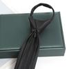Black Colors Zipper Tie Handmade High Quality Necktie Skinny 6CM Men Ties for Man Women Jacquard Cravat Business Party Corbatas