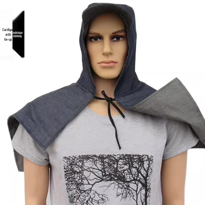 Denim Dustproof Cape Hood