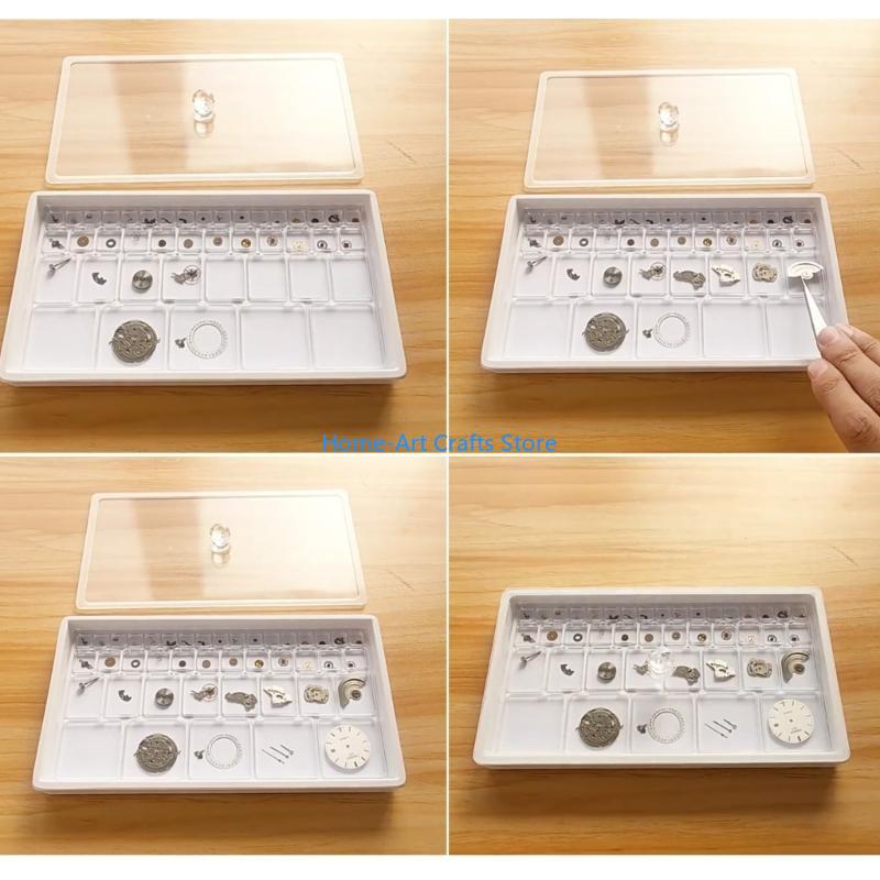 

Y3NA Acrylic Watch Parts Dustproof Box Watch Parts Storage for Repair Enthusiasts China Mainland