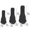 21 / 23 / 26 Inch Ukulele Bag Black Portable Padded Soft Case Single Shoulder Backpack