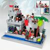 Medieval Wharf Building 40524 Children'S Assembly Small Particle Building Block Toy Base Building Accessories