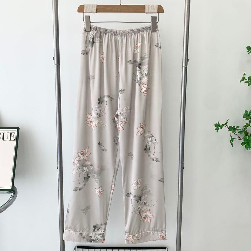 Silk Pajamas Women's Suit Spring & Fall New Arrival Air-Conditioned Room Home Wear Outwear Long Sleeves 2025 Fancy Pajamas