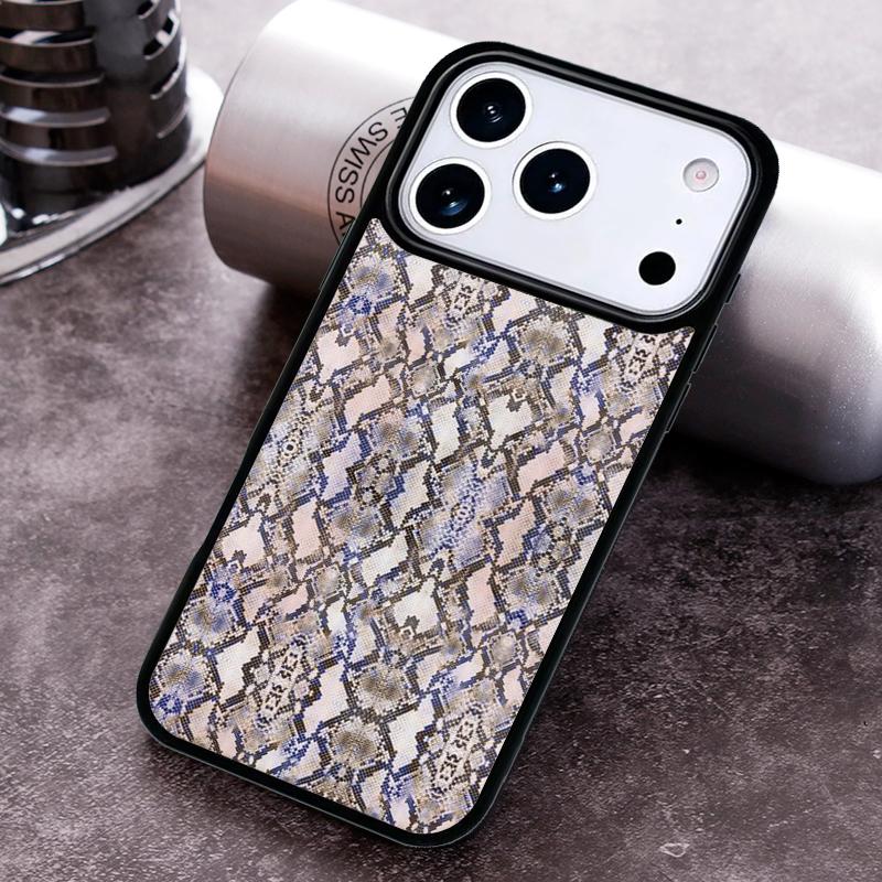 Snake Skin Texture Phone Case For iPhone 17,16e,15,14,13,12,11,Mini,Pro,MAX soft Silicone Cover iPhone 13