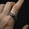 Retro “Zip Up” Zipper Adjustable Open Ring For Men Silver-plated Copper Gothic Punk Edgy  Unisex Accessories Cool Gift