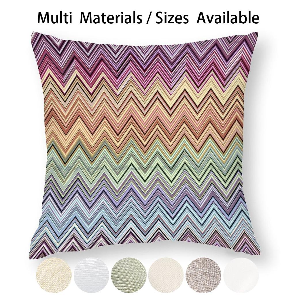 Buy Home Zigzag Pillow Case Throw Pillow Cover Cotton Linen Flax