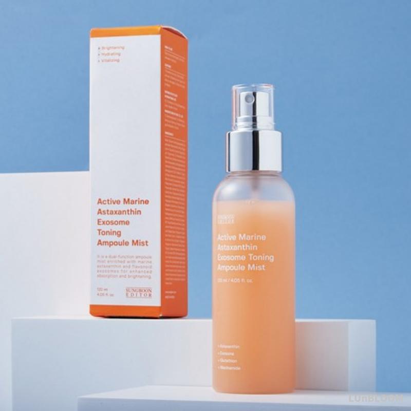 SUNGBOON EDITOR Active Marine Astaxanthin Exosome Toning Ampoule Mist 120ml (+Free Gift)