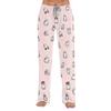 Women Loose Fit Casual Lounge Pants Halloween Printed Pajama Bottoms Soft Comfortable Sleepwear Elastic Waistband Drawstring
