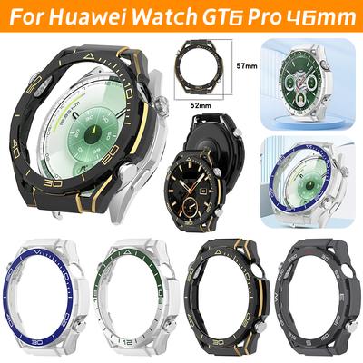 Bumper Case Abdeckung Ausgehöhlter Uhrenrahmen Bumper Ausgehöhlter Uhrenrahmen Bumper für Huawei Watch GT6 Pro 46mm Zubehör