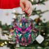 Campanello Eolico Mandala Bohemien Metallo Colorato Decorazione da Giardino Esterno Gancio Rotante Fatto a Mano per Patio Regalo di Vacanza Famiglia Amici Arte della Natura