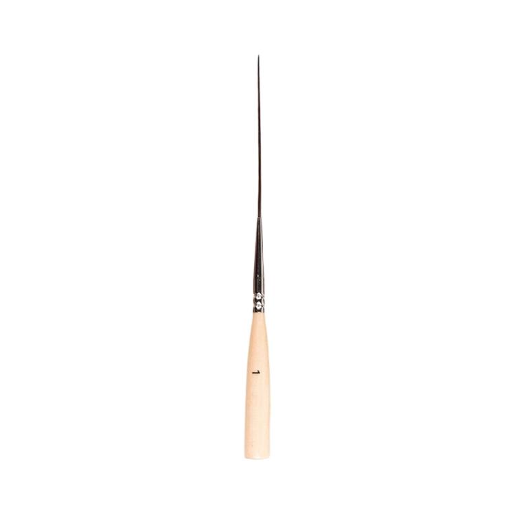 

Professional Artist Paint Brush Wooden Handle Long Tip Miniature Brush for Oil Acrylic Watercolor Detailed Painting