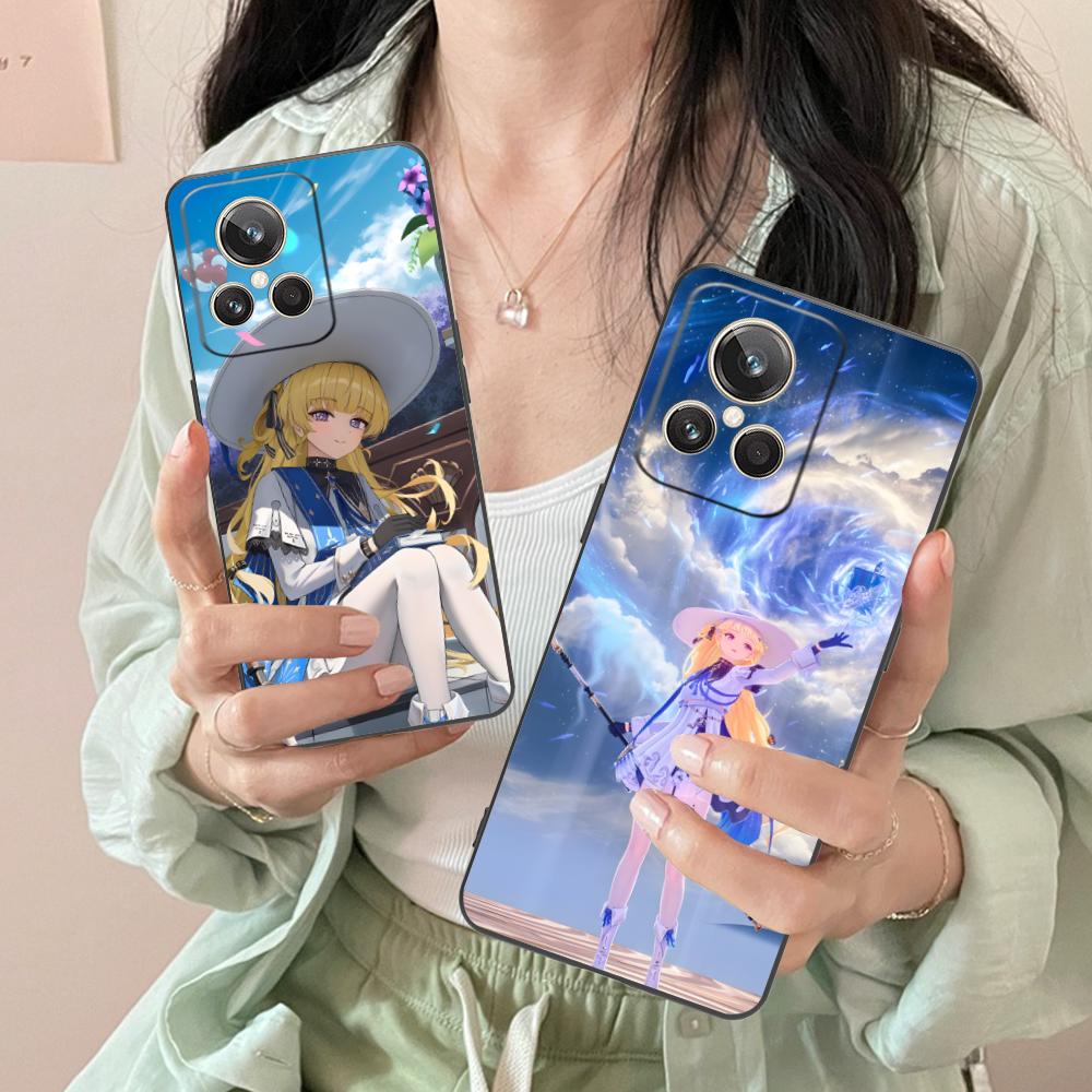 Wuthering Waves Phoebe Handyhülle für Realme 15 14 13 12 11 10 9 Pro Plus T i Lite 5G Bunte Druckabdeckung Smartphone Luxus