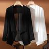 Mantelline Estive da Donna Protezione Solare Scialle Largo Kimono Giacca in Chiffon Sottile Donna Protezione Solare Cardigan da Spiaggia Copricostume Bikini