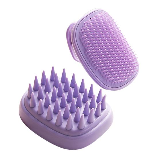 Shampoo Comb Soft Flexible Silicone Bristles Promotes Hair Growth Deep Cleansing Scalp Massage Brush Hair Care Tool