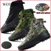 WOTTE Herren Canvas Schuhe High Top Stiefeletten Militärisch Taktische Herrenstiefel Herren Sneaker Alle Jahreszeiten Herren Damen Freizeitschuhe