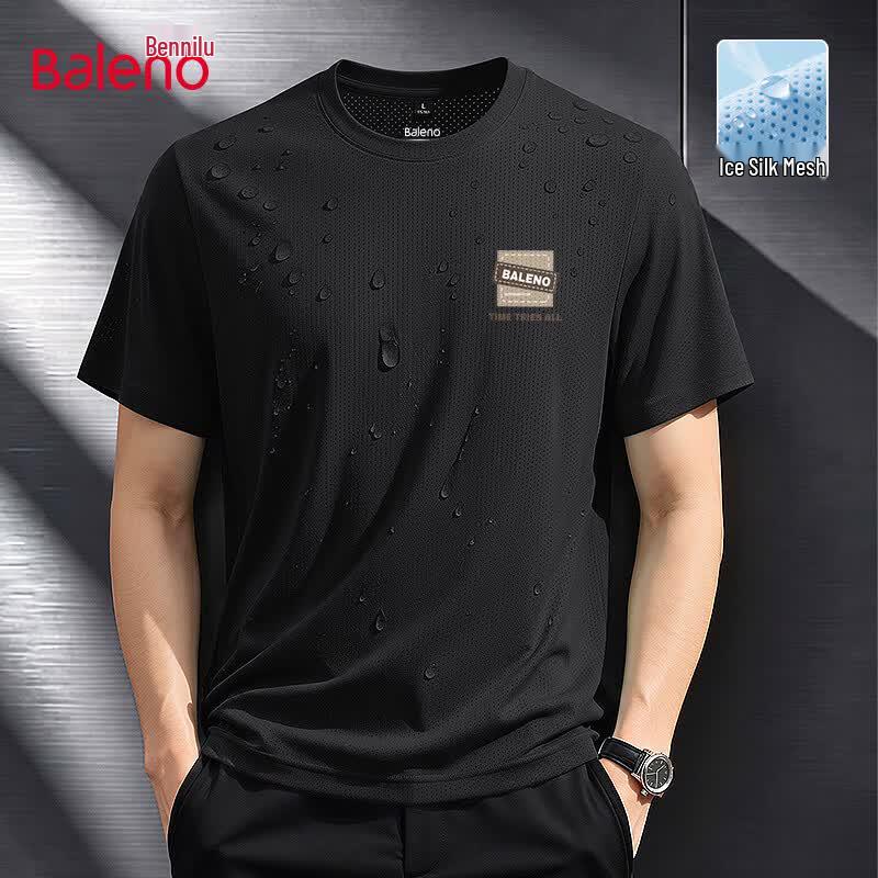 Baleno Men's Ice Silk Cooling Short Sleeve T-Shirt