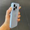 Husă de telefon Glacier Blue Mată Ultra-Subțire pentru Apple iPhone 17ProMax, 13, 12, 11, 14XR - Acoperire Completă și Rezistentă la Cădere.