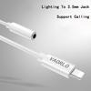 VAORLO Beleuchtung auf 3,5-mm-Audio-Adapterkabel für Lightning 3,5-mm-Klinken-Kopfhörer-Konverter für iPhone 7 8 X Xs OTG AUX-Adapter