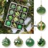 12pcs 6cm Painted Christmas Ball Set Plastic Gift Ball Xmas Tree Hanging Pendant Xmas Baubles Christmas Decorations