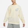 Nike Sweatshirts Women's Beige Crew Neck Moderate Regular DO6960-715
