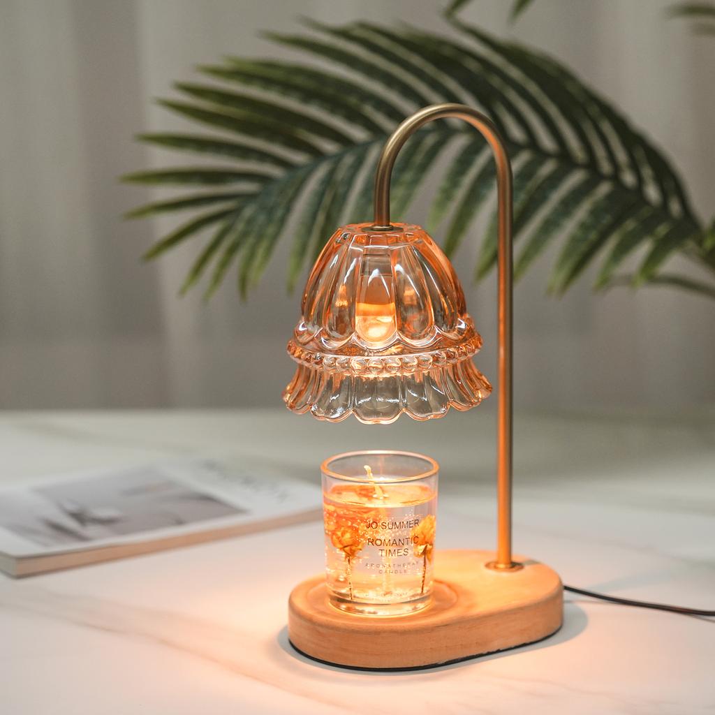 Dimmable Candle Warmer Lamp Scented Candles Wax Melting Lamp Smokeless Candle Essential Oil Melting
