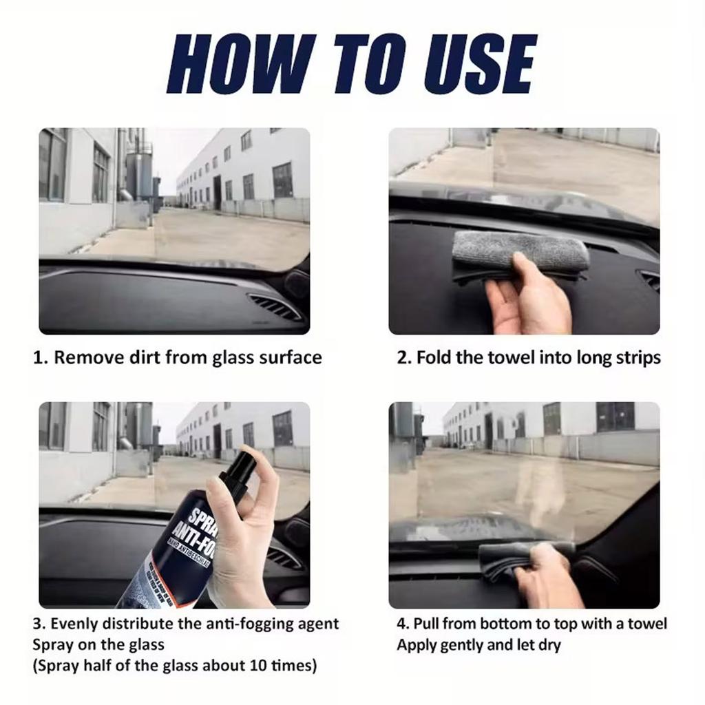 Rain -fog Agent -fog Car Windshield Water Window Defogging 100ml