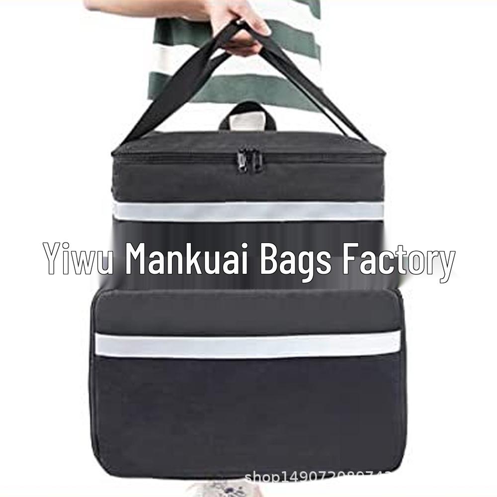 Customizable Expandable Insulated Pizza Backpack – Large, Leakproof & Waterproof for Food Delivery.