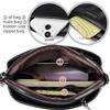 Lychee Pattern Soft Leather Messenger Bag Female