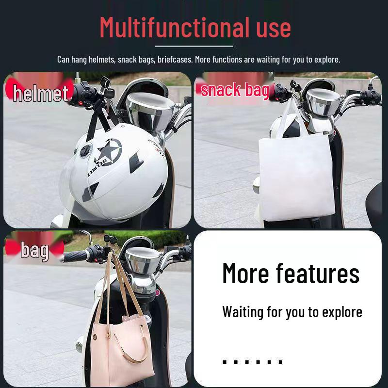 Electric Motorcycle Helmet Lock - Anti-theft Safety Hook for Secure Helmet and Item Storage