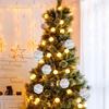 6Pcs Christmas Balls Ornaments Set Decorative Baubles Novelty Charm Pendants Xmas Tree Balls for Hotel Yard Indoor Mall Decor