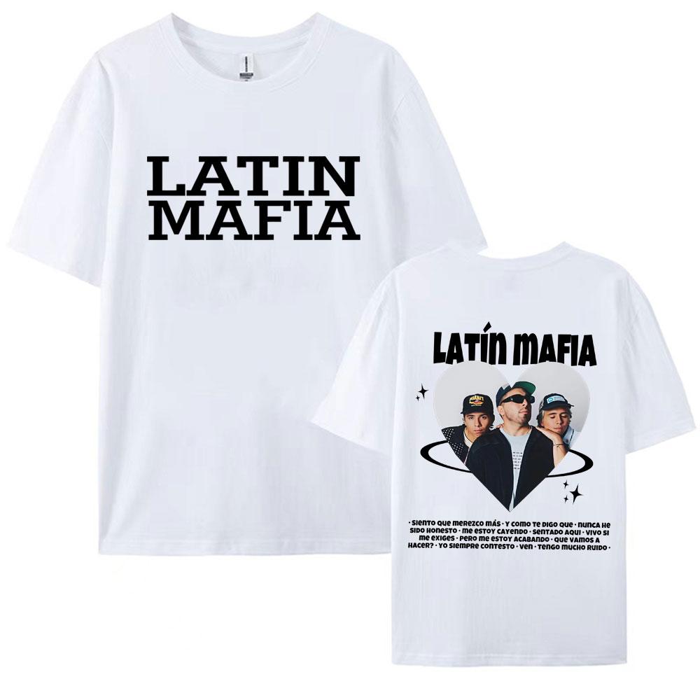 Rock Band Latin Mafia Mexico Tour 2025 Merch Tee Shirt for Men Women Fashion Gothic Pop Music Tshirt Casual 100 Cotton T Shirt