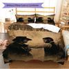 Name Custom RDR2 Game Pattern Bedding Set Quilt Cover Pillowcase Home Decor Gift (1 * duvet cover + 2 * pillowcase, without core)