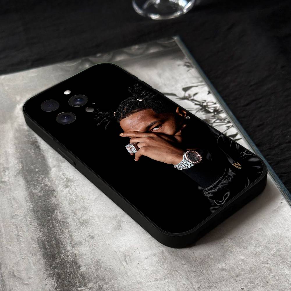 Rapper YoungBoy Never Broke Again Phone Case Black Silicone Soft Shell For IPhone 17 16 15 14 13 12 11 Air Pro Max Plus Hot Sale