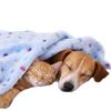 Coral Fleece Flannel Pet Blanket - Cozy Mat for Dogs & Cats