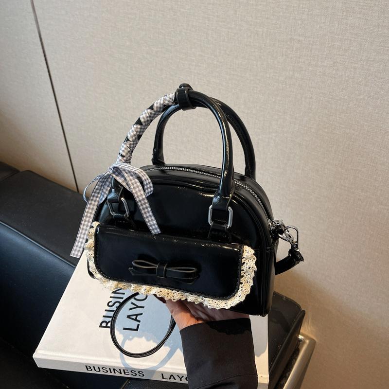 

Summer bow bag women s new versatile messenger bag high-end portable pillow bag чёрный