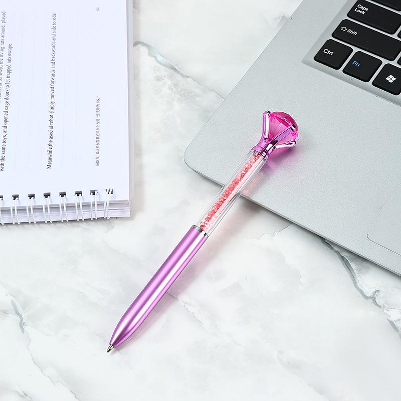 Colorful Crystal Diamond Bead Pen – Medium Point, Ideal for Gifts & Weddings