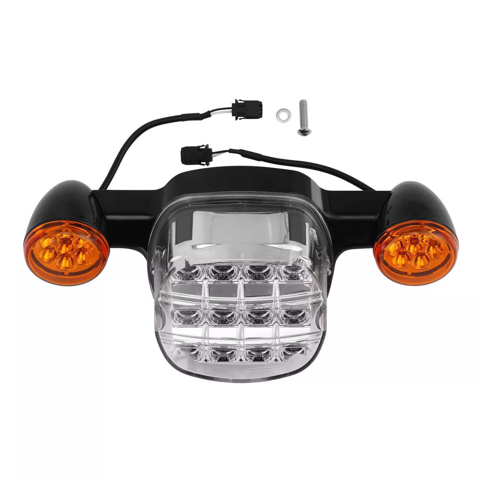 Motorcycle LED Tail Light Brake Turn Signal For Harley Low Rider FXLR 2018-2020 Low Rider S 2020-2025 чёрный