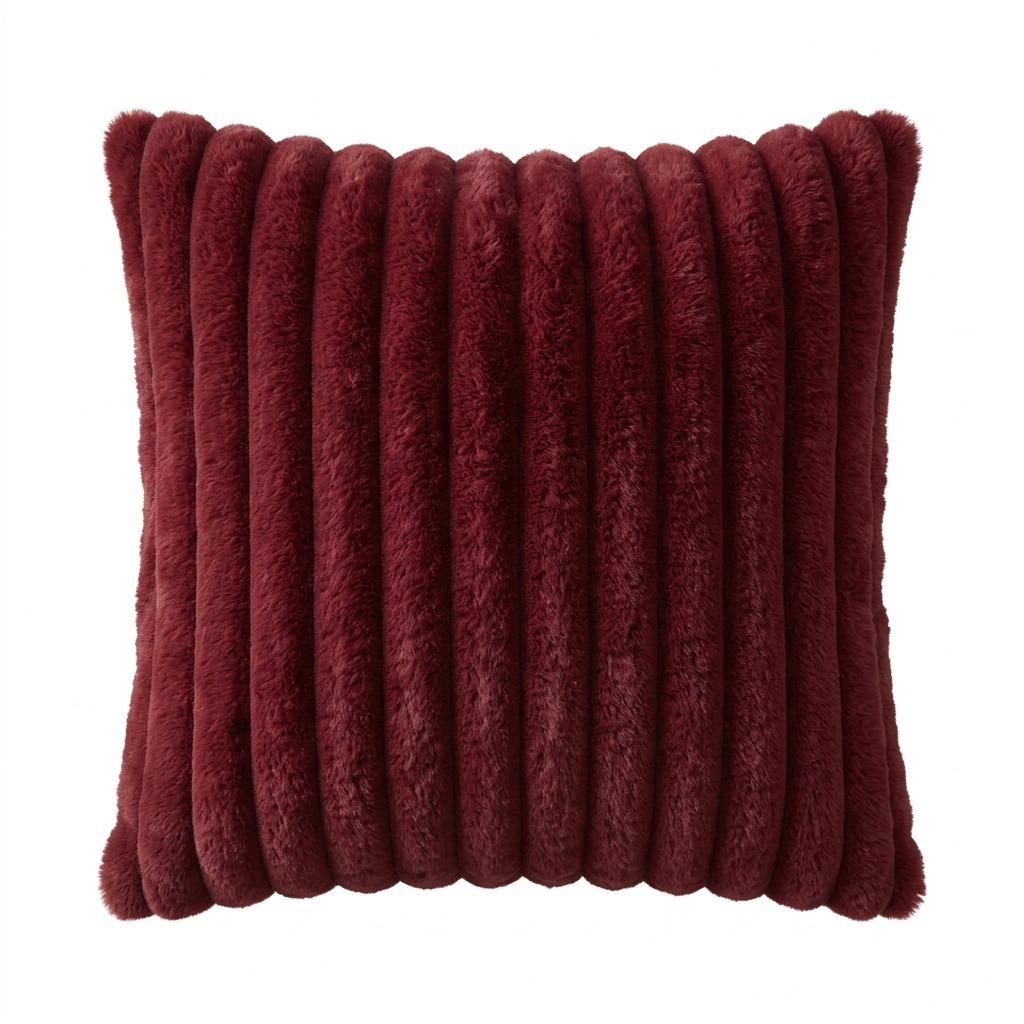 Imitation Rabbit Plush Pillowcase,Modern and Simple Home Decoration Pillowcase, Living Room Solid Color Sofa Cushion, Pillowcover